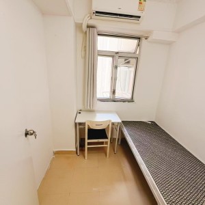 旺角庆年大厦H室A/B房-限男生，三室一厅宜居套间，浸会城大15分钟即达