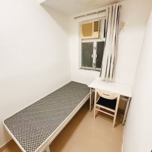 旺角庆年大厦H室C房-限男生，三室一厅宜居套间，浸会城大15分钟即达
