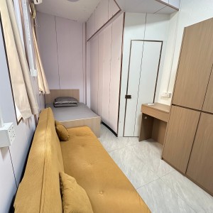 尖沙咀55号服务式公寓Studio 独立厨卫独立洗衣机中房B房，理工步行5分都会巴士15分，仅剩3间