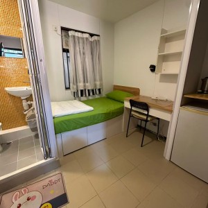 北角炮台山利都楼独卫单间161/163号房，炮台山站步行1分，港大乘港铁直达22分钟