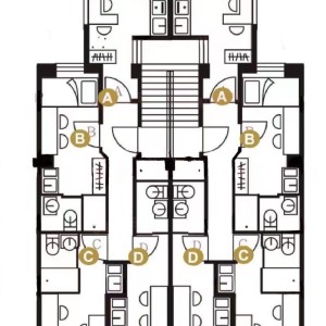 佐敦西贡街学生公寓双人间-L型床铺布局，理工步行15分巴士10分内可达，佐敦站步行2分，独立卫浴干湿分离