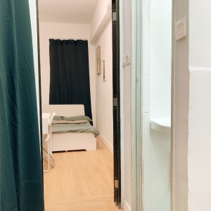深水埗南昌街studio D房-深水埗站步行4分，南昌站10分，城大浸会20分，都会18分