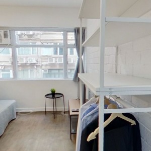 上环永乐街MIJ StudioD房，上环站步行2分，港大通勤8分，旺中带静精致单间
