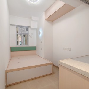 佐敦文蔚楼-Flat 1 Studio B-三铁上盖户型精巧，开扬窗户-理工/港大/城大/都会/浸会 15-30min通勤