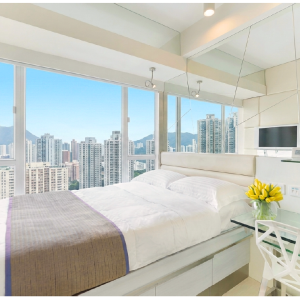 沙田丽豪酒店豪华单人间，河景电梯洋房舒适型酒店，步行6分即达沙田围站，恒生大学小巴16分，中文大学通勤20分，城大浸会通勤23分