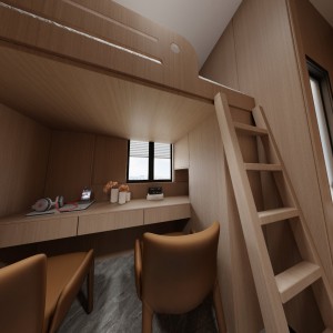 西半山The UNIcon維港臻寓studio尊贵LOFT单人房，独卫独厨洗衣机电梯洋房，港大旁最强学生宿舍会所