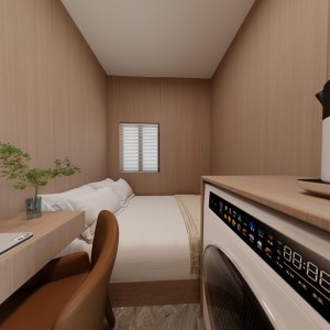 西半山The UNIcon維港臻寓尊贵单人房studio，独卫独厨洗衣机电梯洋房，港大旁最强学生宿舍会所