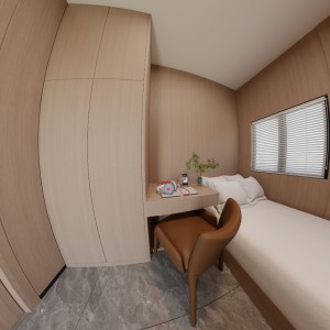 西半山The UNIcon維港臻寓尊贵单人房studio，独卫独厨洗衣机电梯洋房，港大旁最强学生宿舍会所