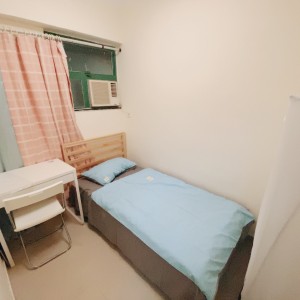 旺角东黑布街一期女生单间2号/3号房-4k不到可享四室两卫套房，旺角站步行5分，交通便利理工城大浸会优选