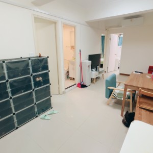 旺角东黑布街一期女生单间4号房-四室两卫带窗单间，旺角站步行5分，交通便利理工城大浸会优选