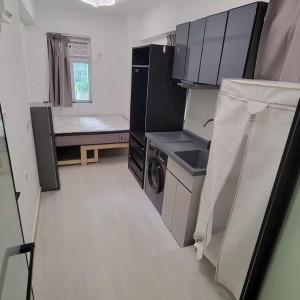 湾仔金禧大廈4楼F室A房studio-湾仔核心区超大studio，有窗卫生间干湿分离，步行5分+巴士18分即可抵达港大