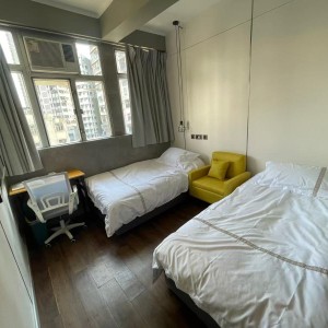 深水埗南昌街太子公馆双人间2号/3号房，酒店式格局独卫单间，南昌站深水埗站步行10分，城大浸会乘巴士16分