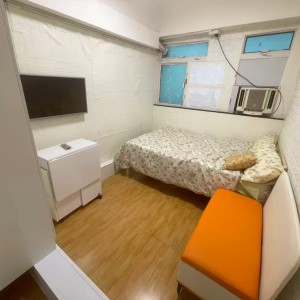 旺角弥敦道振宜大厦4楼A室A房，电梯洋房旺角站1分即达，城大通勤17分，都会通勤18分