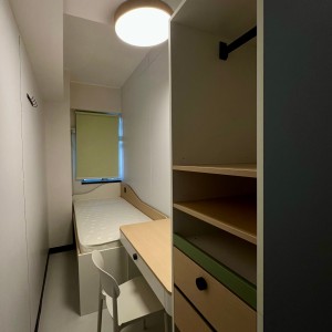 油麻地上海街KOPI339学生公寓A2房单人间，油麻地地铁站步行3分，理工西九龙校区步行10分，都会通勤17分
