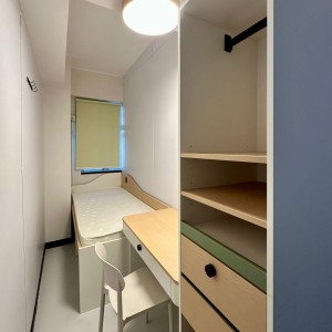 油麻地上海街KOPI339学生公寓A2房单人间，油麻地地铁站步行3分，理工西九龙校区步行10分，都会通勤17分