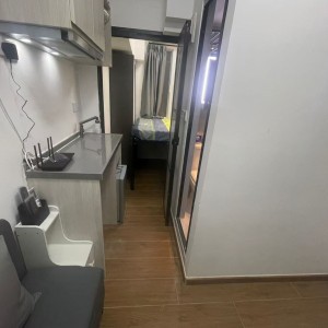 铜锣湾海宫大厦17楼一室一厅E1房，铜锣湾站步行2分，港大通勤18分地铁直达，演艺学院通勤10分，新装修干湿分离卫浴