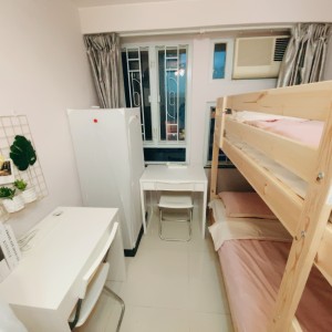岭南兆康苑501室一期A房上下铺-岭南大学步行15分即达，小区门口就是地铁站