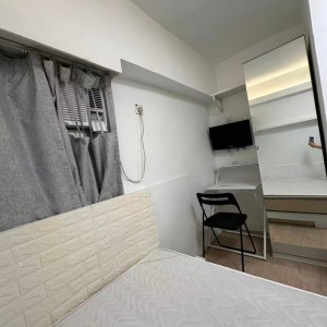 铜锣湾轩尼诗道胜华楼A室E/F房studio，港大演艺地铁直通，电梯洋楼配独卫洗衣机，半年起租