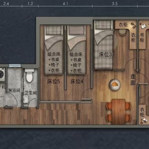 港岛西环安乐大楼04房舒适双床间，仅限女生。电梯洋楼配专业保安，港大步行8分穿地铁免爬楼，四室双卫套间超舒适