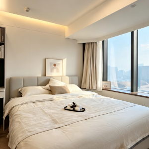 尖沙咀天文台W100酒店式公寓单人studio，理工步行600米即达，带共享自习室和厨房，享星级好房