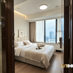 尖沙咀天文台W100酒店式公寓单人studio，理工步行600米即达，带共享自习室和厨房，享星级好房