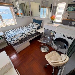 铜锣湾百徳新街珠城大厦2号studio，独卫单间海景房，铜锣湾站步行2分钟，港大地铁直达14分钟