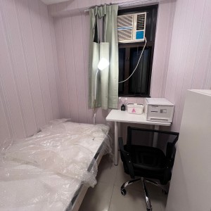 深水埗北河街龙安大厦F室A房，三室一厅套房，步行2分进深水埗站，城大浸会20分钟通勤，传统住宅区居住安心带安保