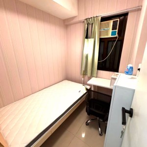 深水埗北河街龙安大厦F室A房，三室一厅套房，步行2分进深水埗站，城大浸会20分钟通勤，传统住宅区居住安心带安保
