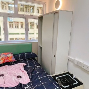 佐敦文英楼中座14室B房studio，文八楼住宅区居住舒适，理工一站即达，全新装修双面带窗卫生间干湿分离