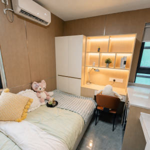 西半山The UNIcon維港臻寓studio尊贵大床双窗A/E房，独卫独厨洗衣机电梯洋房，港大旁最强学生宿舍会所