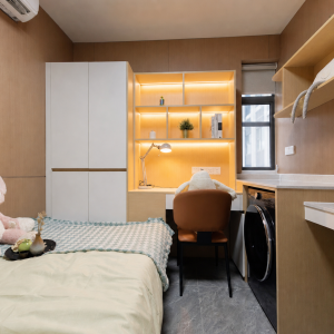 西半山The UNIcon維港臻寓studio尊贵大床双窗A/E房，独卫独厨洗衣机电梯洋房，港大旁最强学生宿舍会所