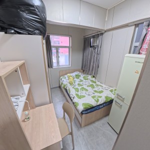 尖沙咀昆辉大厦学生公寓C室studio，理工步行800米，步行2分进尖沙咀站，公寓带健身房大阳台，学习生活两相宜