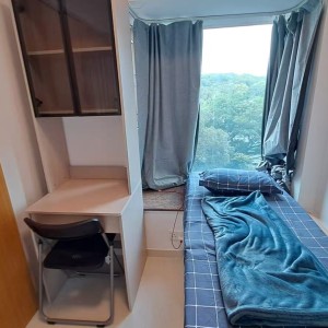 粉岭碧湖花园女生宿舍单人间C房，套房有双卫1浴1厨，粉岭碧湖商场生活圈，500米内商场餐饮遍布