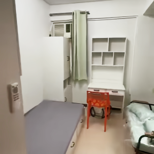 柯士甸大厦F室C房studio -理工只要步行400米！近佐敦站步行可达，都会20分钟可到。有窗带家电空间大
