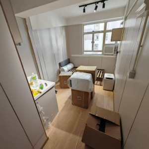 北角马宝大厦海景studio套房E室，北角站步行2分，港大25分钟，电梯家电齐全超宜居